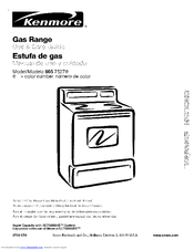 Kenmore 665.7527 Series Use & Care Manual