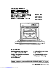 Kenmore 911.41069 Owner's Manual