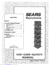 Kenmore 911.4712996 Use Use, Care, Safety Manual