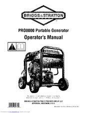 Briggs & Stratton PRO8000 Operator's Manual
