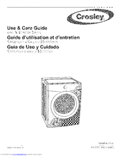 CROSLEY CDG7500KB0 Use & Care Manual