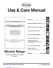 CROSLEY CCRE312GWWB Use & Care Manual