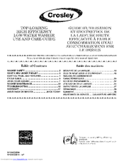CROSLEY CAW12444BW0 Use & Care Manual