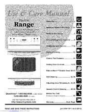 Crosley CRE3880HSSA Use & Care Manual