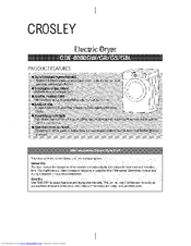 CROSLEY CDE-8000GW Instruction Manual