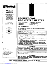 Kenmore 153.337001 Owner's Manual