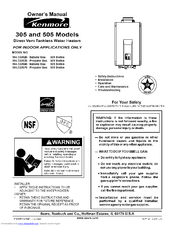 Kenmore 154.330070 Owner's Manual