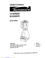 Kenmore 68929 Owner's Manual