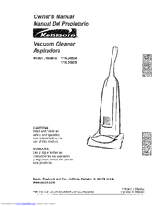 Kenmore 116.34924 Owner's Manual