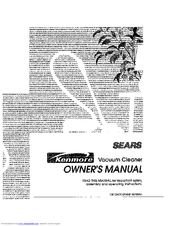 Kenmore Power-Mate 1162561190 Owner's Manual