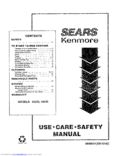 Kenmore 9114803993 Use Use, Care, Safety Manual