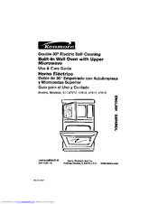 Kenmore 911.47812200 Use & Care Manual