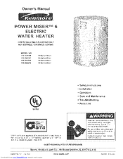 Kenmore POWER MISER 153.326262 Owner's Manual