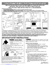 ELECTROLUX EI23BC65KS3 Installation Instructions Manual