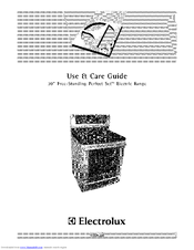 ELECTROLUX CEI30EF5GSG Use & Care Manual