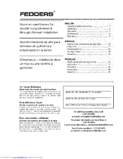 FEDDERS 23-23-0258N-015 s Installation & Operation Manual