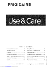 FRIGIDAIRE FFHS2612LSB Use & Care Manual