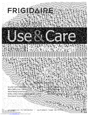 FRIGIDAIRE CFEF3012LWC Use & Care Manual