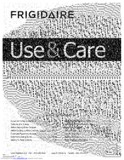 FRIGIDAIRE CPCF3091LFA Use & Care Manual