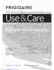 FRIGIDAIRE FRA11EPT111 Use & Care Manual