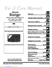 FRIGIDAIRE FEFL88ACC Use & Care Manual