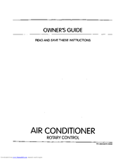 FRIGIDAIRE FAK103J1V4 Owner's Manual