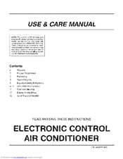 FRIGIDAIRE FAX054P7AA Use & Care Manual