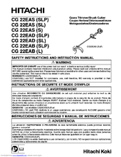 HITACHI CG22EADSLP Instruction Manual