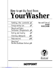 HOTPOINT WLW3500B Manual