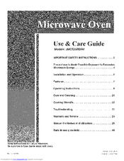 JENN-AIR JMC5200BAW Use & Care Manual
