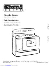 Kenmore ELITE 790.99613 Use & Care Manual