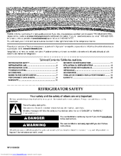 KITCHENAID KSCS25MVMK00 User Instructions