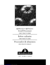 Kitchenaid KFP1333 Instructions Manual