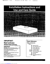 Whirlpool KPEU722MSS Use And Care Manual