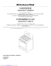 KITCHENAID Architect Series II KGRS206X Use & Care Manual