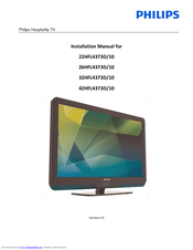 Philips PrimeSuite 22HFL4373D/10 Installation Manual