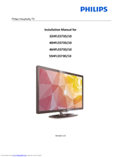 Philips 32HFL5573D/10 Installation Manual