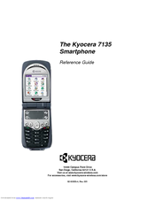 Kyocera 7135 - Smartphone - CDMA2000 1X Reference Manual
