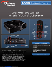 Optoma DS551 Specification