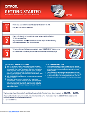 Omron BP710 Getting Started Manual