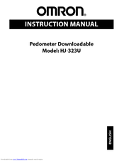 Omron HJ-323U Instruction Manual