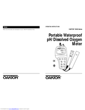 Oakton 35632-Series Operating Instructions Manual