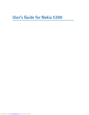 Nokia 5300 - XpressMusic Cell Phone 5 MB User Manual