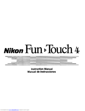 Nikon Fun Touch 4 QD Instruction Manual