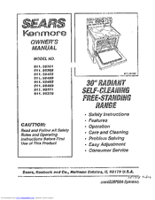 Kenmore 911.95455 Owner's Manual