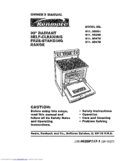 Kenmore 911.95381 Owner's Manual
