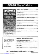 Kenmore 79095716891 Owner's Manual
