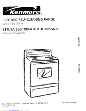 Kenmore 79095262991 Use & Care Manual