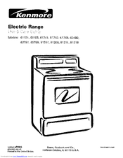 Kenmore 62788 Use & Care Manual