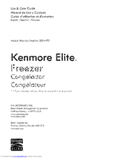 Kenmore ELITE 253.4475 Series Use & Care Manual
